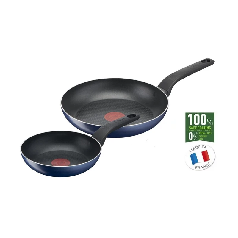 Tefal Easy Cook Frypan 20Cm And 26Cm Non Electric 2Pc B4229153 Aluminium Material With Heat Indicator Dishwasher Safe And Pfoa Safe 1 Tefal Easy Cook Frypan 20Cm And 26Cm Non Electric 2Pc B4229153 Aluminium Material With Heat Indicator Dishwasher Safe And Pfoa Safe
