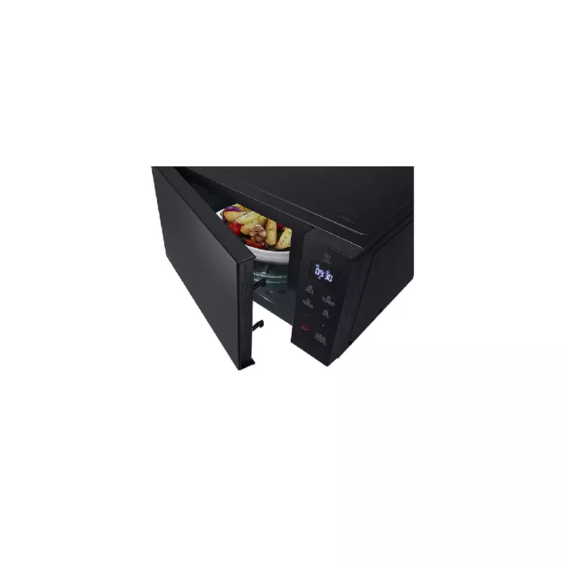 Lg Microwave 30L 900W Solo Automatic + Manual, Easy Clean, Slim Design, Led Lamp, Effortless Cleaning, Practical Space Utilization, Defrost Function, Black Ms3032Jas