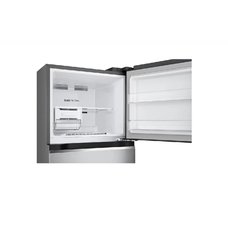 Lg Refrigerator 217L Double Door Top Freezer Linear Cooling, Door Cooling, Multi Air Flow, Smart Inverter Compressor Platinum Silver Gv B212Plgb