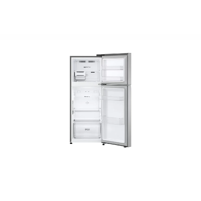 Lg Refrigerator 217L Double Door Top Freezer Linear Cooling, Door Cooling, Multi Air Flow, Smart Inverter Compressor Platinum Silver Gv B212Plgb