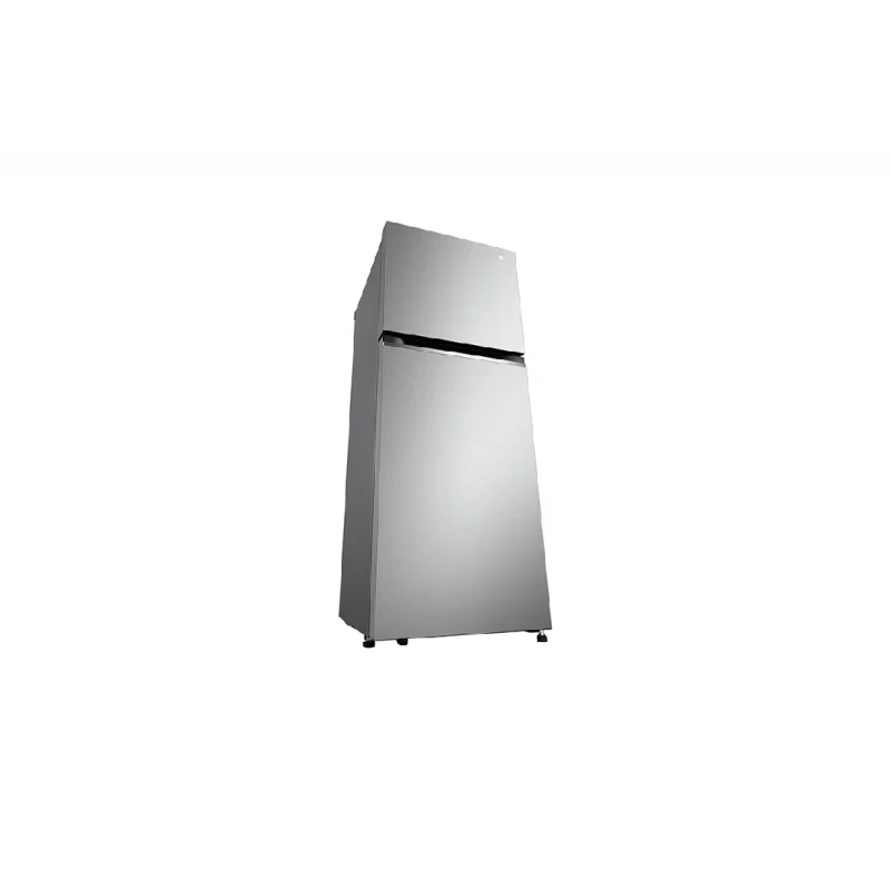 Lg Refrigerator 217L Double Door Top Freezer Linear Cooling, Door Cooling, Multi Air Flow, Smart Inverter Compressor Platinum Silver Gv B212Plgb