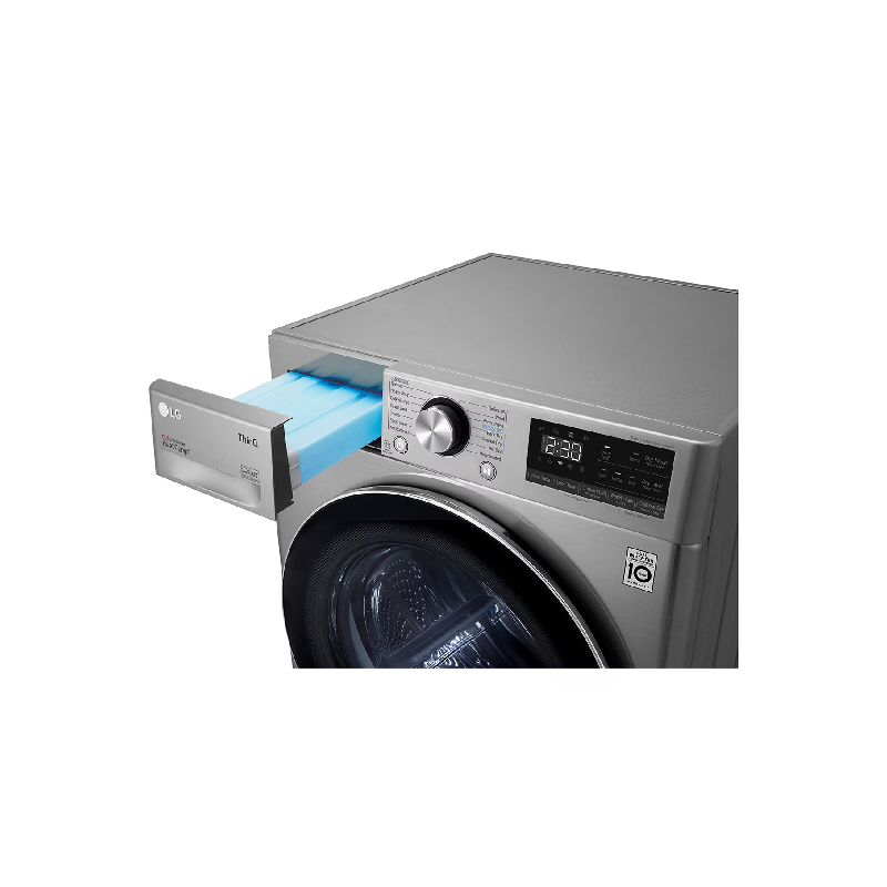 Lg Washing Machine 9Kg Dual Inverter Heat Pump Dryer, Front Load, Eco Hybrid, Auto Cleaning Condenser. Allergy Care, Dual Filter, Smart Pairing, Thinq, Vcm Rh90V9Pv8N