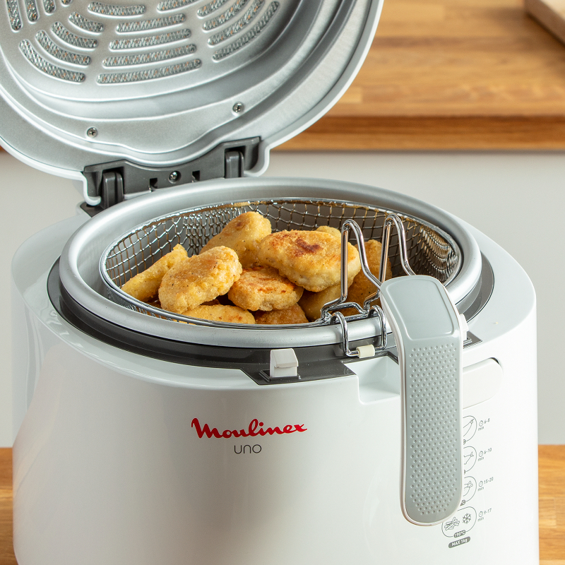 Moulinex Deep Fryer 1Kg/1.8L Capacity 1470W Adjustable Thermostat White Af203127 7 Moulinex Deep Fryer 1Kg/1.8L Capacity 1470W Adjustable Thermostat White Af203127