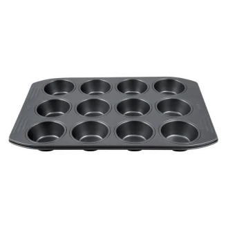 Tefal Easy Grip Baking Tray 12 Holes Nonstick Coating J1625745 carbon steel material large handles easy release dishwasher safe