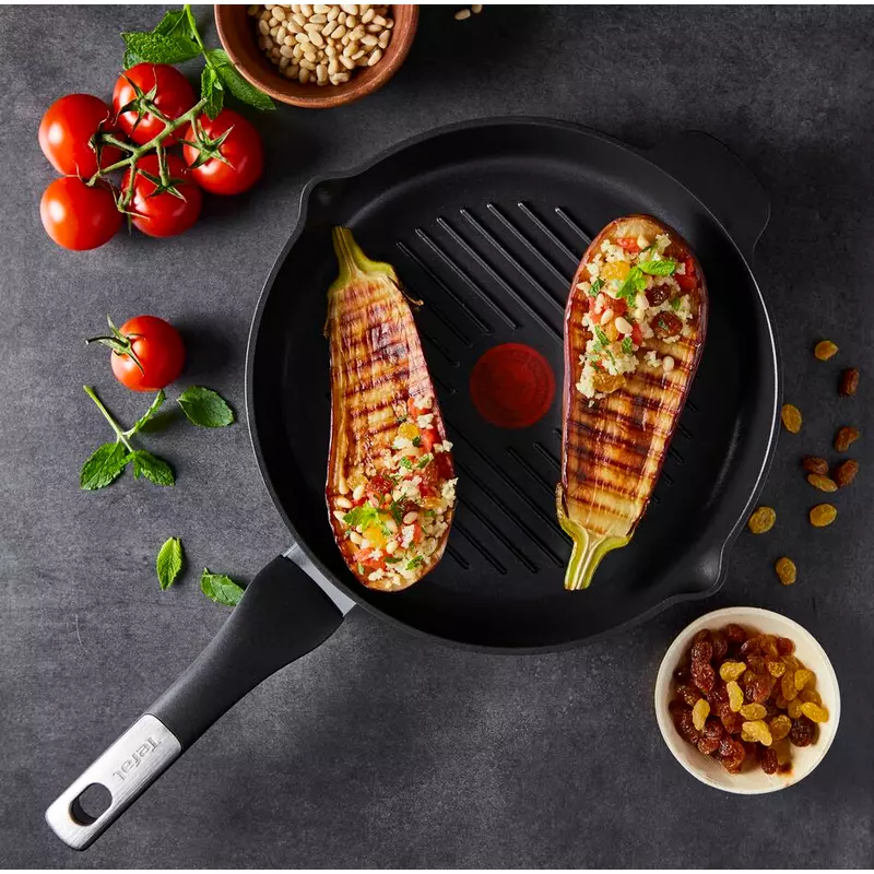 Tefal Unlimited Frypan Grill 26Cm Nonstick Induction E2294074 Aluminium Material Heat Indicator Thermo Signal Titanium Coating Made In France 8 Tefal Unlimited Frypan Grill 26Cm Nonstick Induction E2294074 Aluminium Material Heat Indicator Thermo Signal Titanium Coating Made In France