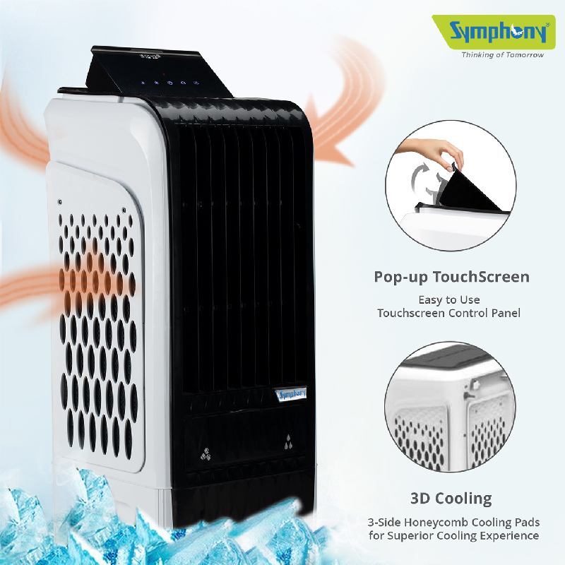 Symphony Tower Air Cooler 40L With Magnetic Full Function Remote Diet 3D 40I 8 Symphony Tower Air Cooler 40L With Magnetic Full Function Remote Diet 3D 40I