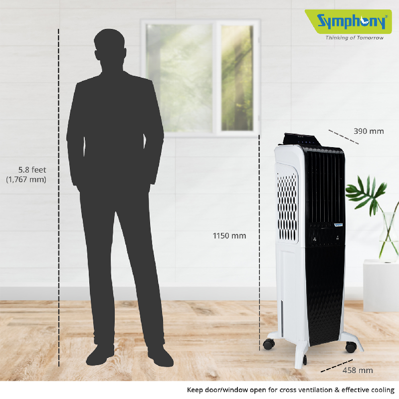 Symphony Tower Air Cooler 40L With Magnetic Full Function Remote Diet 3D 40I 7 Symphony Tower Air Cooler 40L With Magnetic Full Function Remote Diet 3D 40I