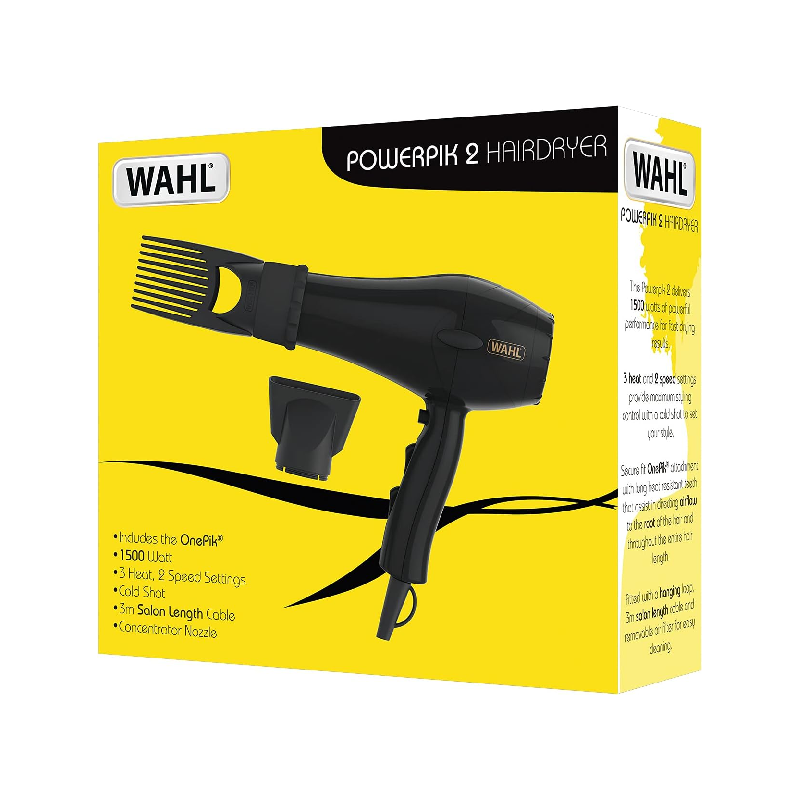 Wahl Pro Style Hair Dryer 1500W Powerpik 2 3026-984 2 Wahl Pro Style Hair Dryer 1500W Powerpik 2 3026-984
