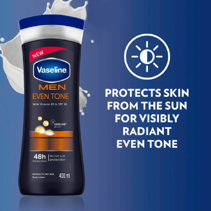 Vaseline Men Spf10 Body Lotion Even Tone 400Ml (Pack Of 3Pcs) 4 Vaseline Men Spf10 Body Lotion Even Tone 400Ml (Pack Of 3Pcs)