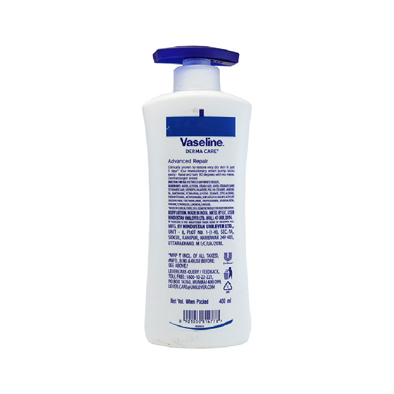 Vaseline Body Lotion Derma Care Advanced Repair 400Ml 1 Vaseline Body Lotion Derma Care Advanced Repair 400Ml - Set Of 3 Pcs
