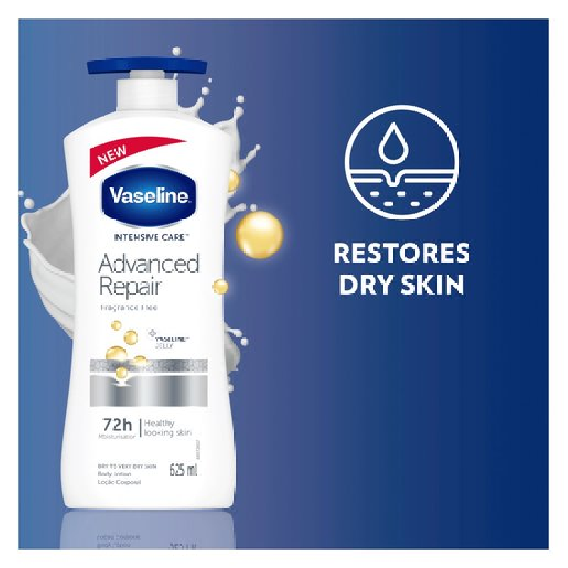 Vaseline Body Lotion Derma Care Advanced Repair 625Ml 3 Vaseline Body Lotion Derma Care Advanced Repair 625Ml - Set Of 3 Pcs