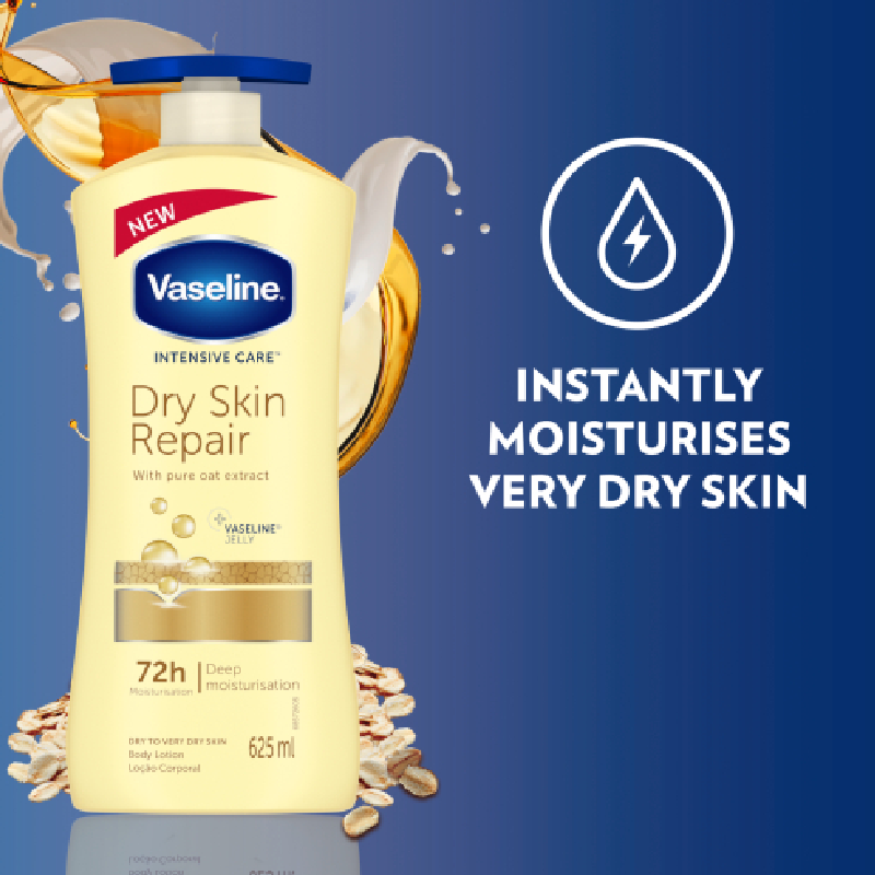 Vaseline Intensive Care Body Lotion Dry Skin Repair 625Ml 4 Vaseline Intensive Care Body Lotion Dry Skin Repair 625Ml - Set Of 3 Pcs