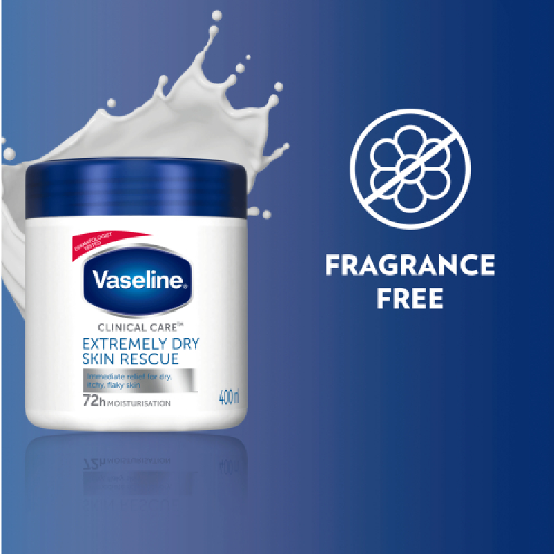 Vaseline Moisturizing Body Cream Extremely Dry Skin Rescue 400Ml 6 Vaseline Moisturizing Body Cream Extremely Dry Skin Rescue 400Ml - Set Of 3 Pcs