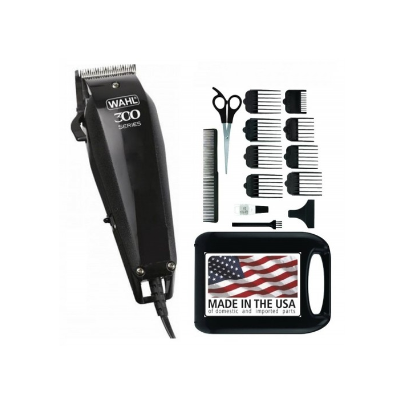 Wahl Corded Hair Clipper Kit Home Pro 300 Series With With 8 Combs, Cleaning Tools &Amp; Case Black 9247-1327 2 Wahl Corded Hair Clipper Kit Home Pro 300 Series With With 8 Combs, Cleaning Tools &Amp; Case Black 9247-1327
