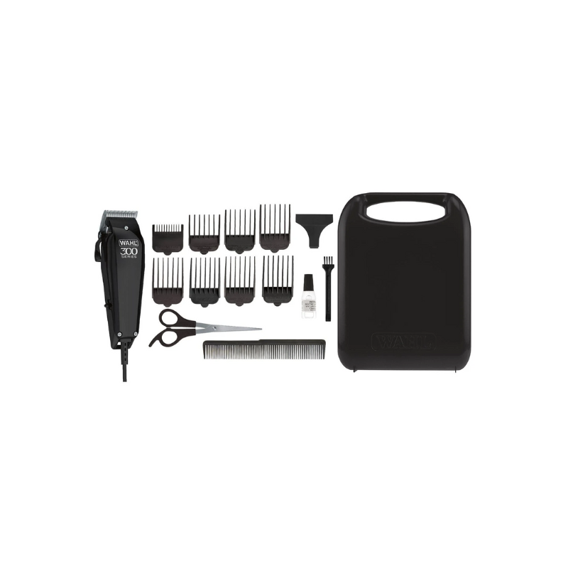 Wahl Corded Hair Clipper Kit Home Pro 300 Series With With 8 Combs, Cleaning Tools &Amp; Case Black 9247-1327 3 Wahl Corded Hair Clipper Kit Home Pro 300 Series With With 8 Combs, Cleaning Tools &Amp; Case Black 9247-1327