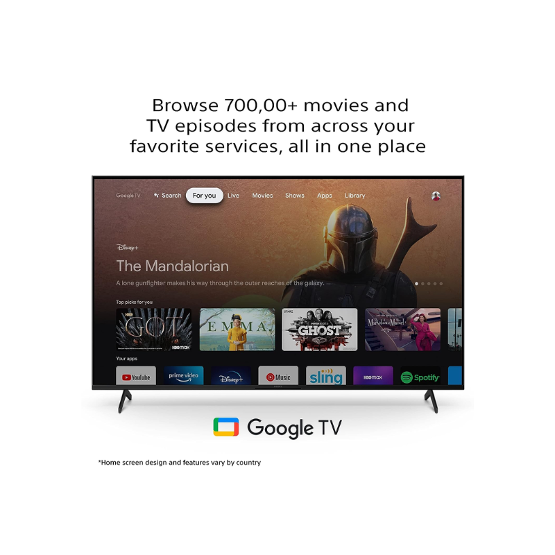 Sony Bravia 65&Quot; Led 4K Ultra Hd Smart Google Tv With 4K X1 Hdr, Motion Flow Xr, Triluminos Pro Display, Chromecast, Bass Reflex Speaker Black Kd-65X80K 12 Sony Bravia 65&Quot; Led 4K Ultra Hd Smart Google Tv With 4K X1 Hdr, Motion Flow Xr, Triluminos Pro Display, Chromecast, Bass Reflex Speaker Black Kd-65X80K