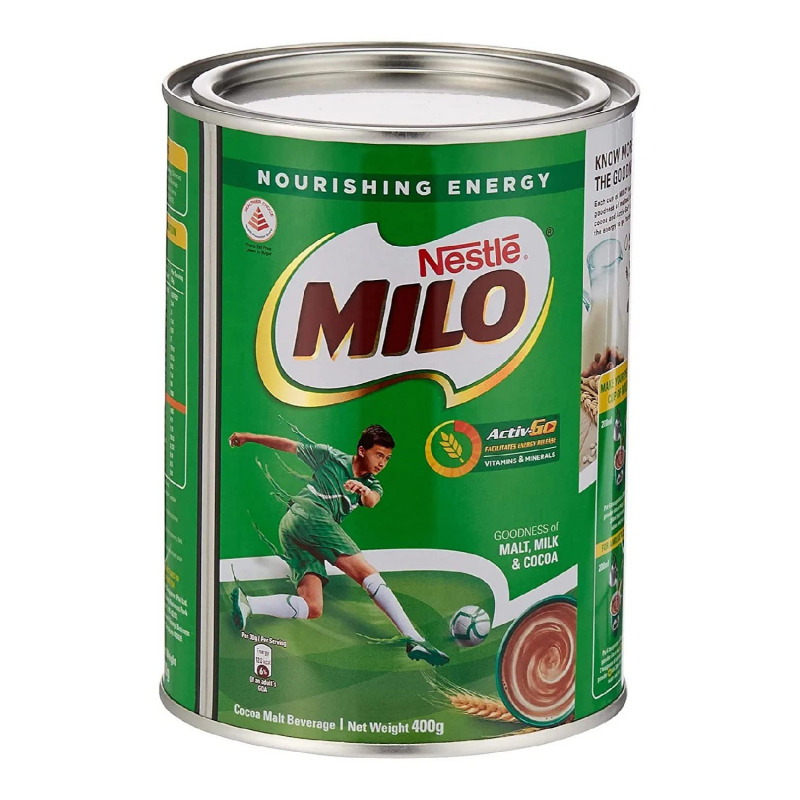 Nestle Milo Chocolate Malt Drink Powder, Active-Go Chocolate, Low Gi, Source Of Protein, 8 Vitamins &Amp; Minerals, 400G Tin 1 Nestle Milo Chocolate Malt Drink Powder, Active-Go Chocolate, Low Gi, Source Of Protein, 8 Vitamins &Amp; Minerals, 400G Tin - Set Of 3 Pcs