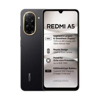 Xiaomi Redmi Smartphone A5 128GB 4GB RAM 32MP AI dual camera Immersive 6.88" display T7250 Processor