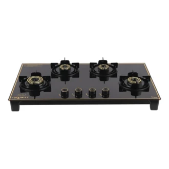 Pigeon 4-Burner Gas Cooker – Infinity Gold Glass Top 8mm Tempered with Titan Burners 19004327