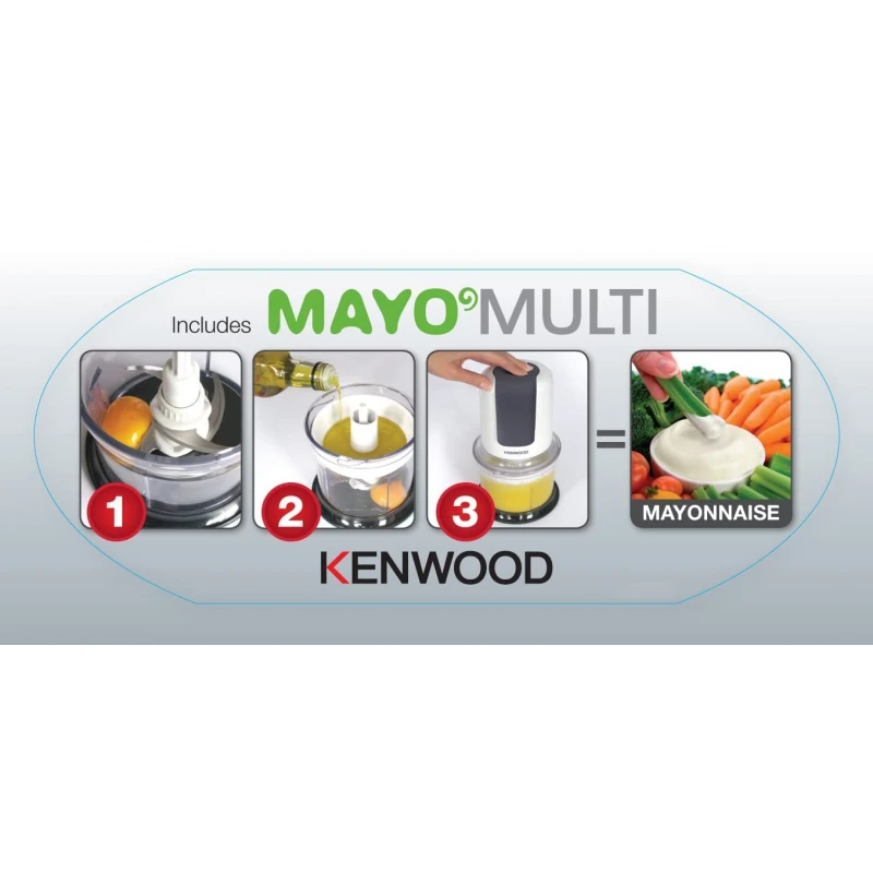 Kenwood Chopper 0.5L Plastic Bowl 500W Ch580 - Stainless Steel Blades 2 Speeds With Pulse Ice Crush Powerful Motor 11 Kenwood Chopper 0.5L Plastic Bowl 500W Ch580 - Stainless Steel Blades 2 Speeds With Pulse Ice Crush Powerful Motor
