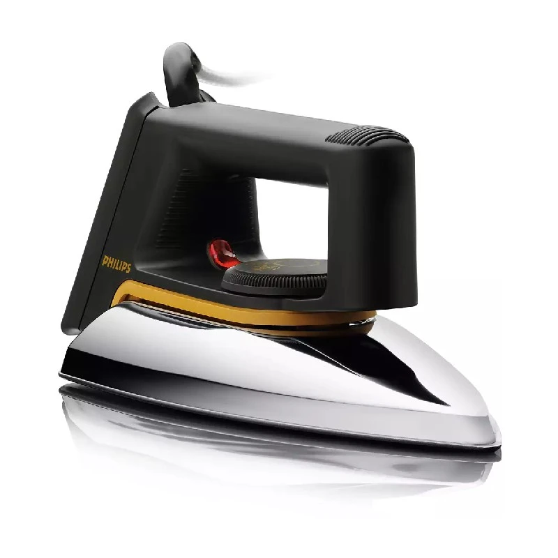 Philips Dry Iron, 1000W, Non Stick, Aluminium Soleplate, 3 Pin Plug, Easy Tempreture Control, 1.9M Cord Length Hd1172/01 3 Philips Dry Iron, 1000W, Non Stick, Aluminium Soleplate, 3 Pin Plug, Easy Tempreture Control, 1.9M Cord Length Hd1172/01