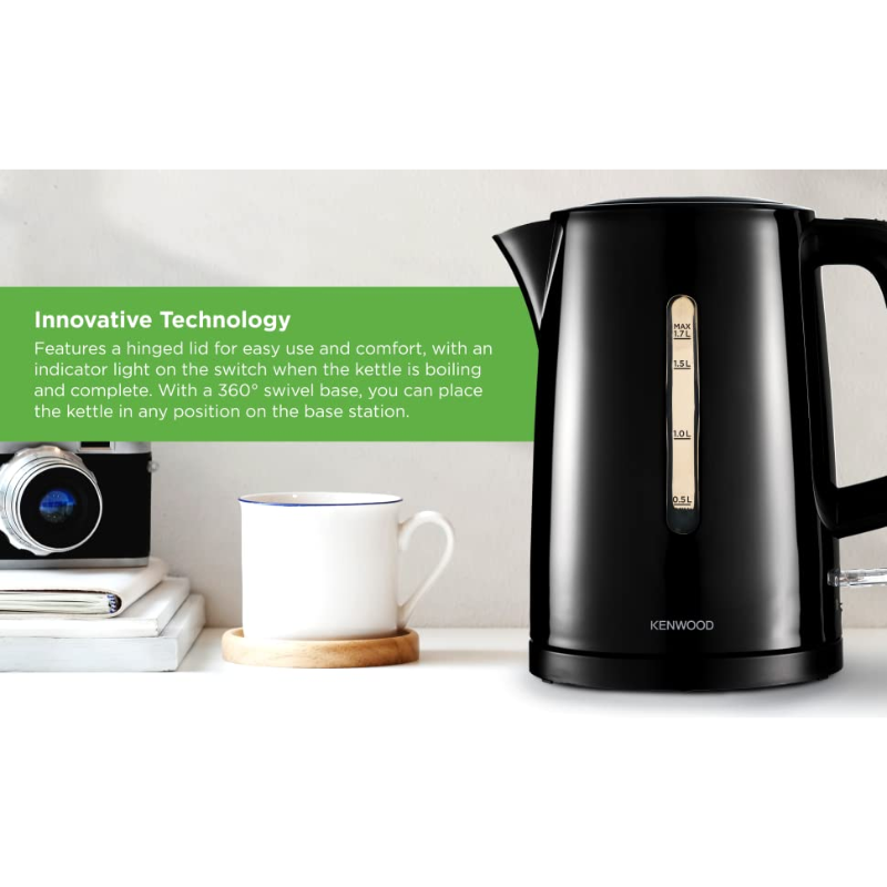 Kenwood Kettle 1.7L Cordless Electric Kettle 2200W With Auto Shut-Off &Amp; Removable Mesh Filter Zjp00.000Bk 5 Kenwood Kettle 1.7L Cordless Electric Kettle 2200W With Auto Shut-Off &Amp; Removable Mesh Filter Zjp00.000Bk