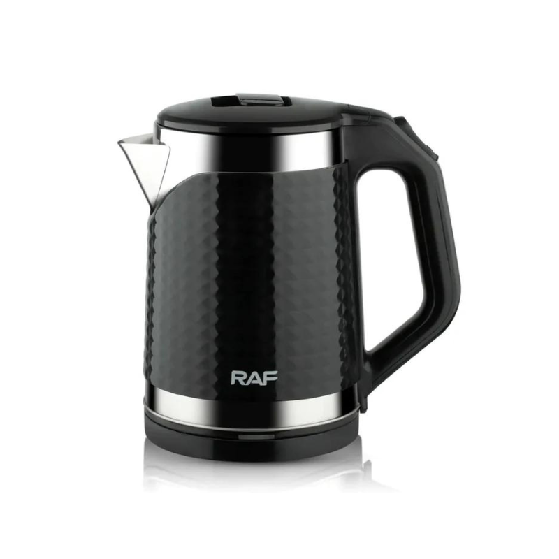 Raf Kettle 2L 2000W Stainless Steel, Bpa Free Interior, 360 Swivel Base, Led Indicator Light R.7875 2 Raf Kettle 2L 2000W Stainless Steel, Bpa Free Interior, 360 Swivel Base, Led Indicator Light R.7875