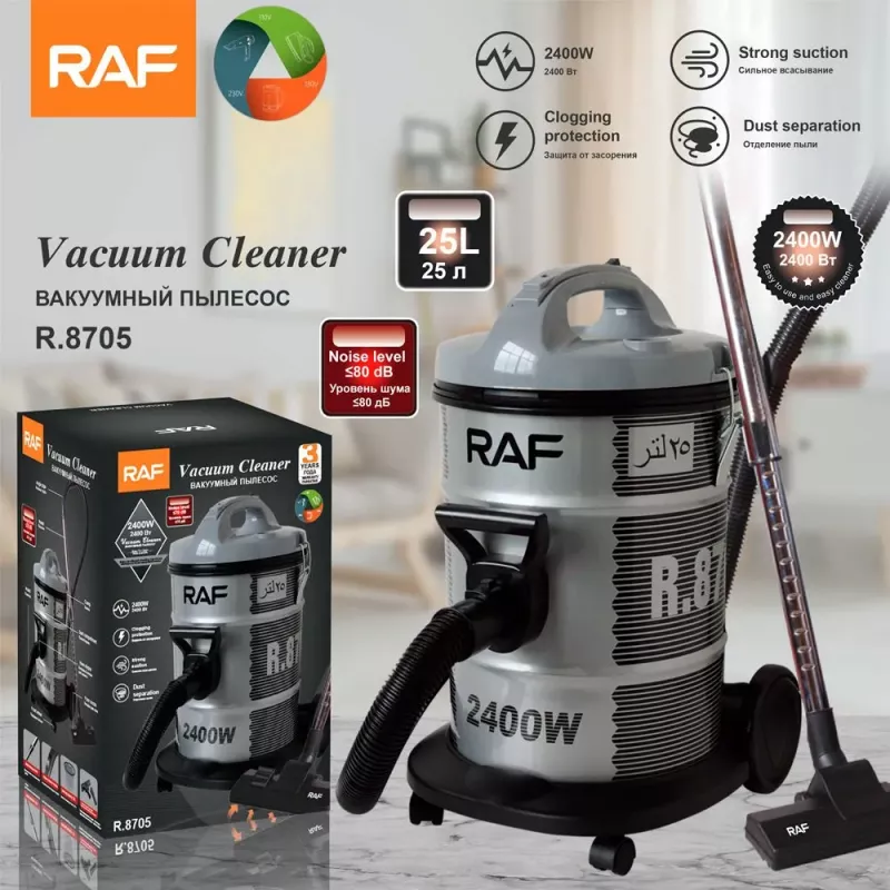 Raf Vaccum Cleaner 21L 2400W Dry Clogging Protection, Strong Suction, Dust Separation R.8705 15 Raf Vaccum Cleaner 21L 2400W Dry Clogging Protection, Strong Suction, Dust Separation R.8705