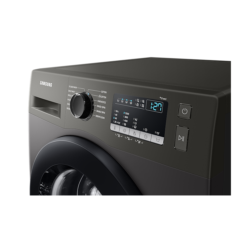 Samsung Washing Machine 7Kg Front Load, Digital Inverter Technology, Diiamond Drum, Quick Wash, Eco Bibble, Energy Saving, Hygiene Steam, Silver Ww70T4020Cx/Nq 5 Samsung Washing Machine 7Kg Front Load, Digital Inverter Technology, Diiamond Drum, Quick Wash, Eco Bibble, Energy Saving, Hygiene Steam, Silver Ww70T4020Cx/Nq