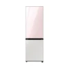 Samsung Refrigerator Glam 339L with Digital Inverter , Flat Design, Bottom Freezer, Bespoke, Metal Cooling, Reversible Door, DIT, LED Lighting  Pink and White RB33T307058