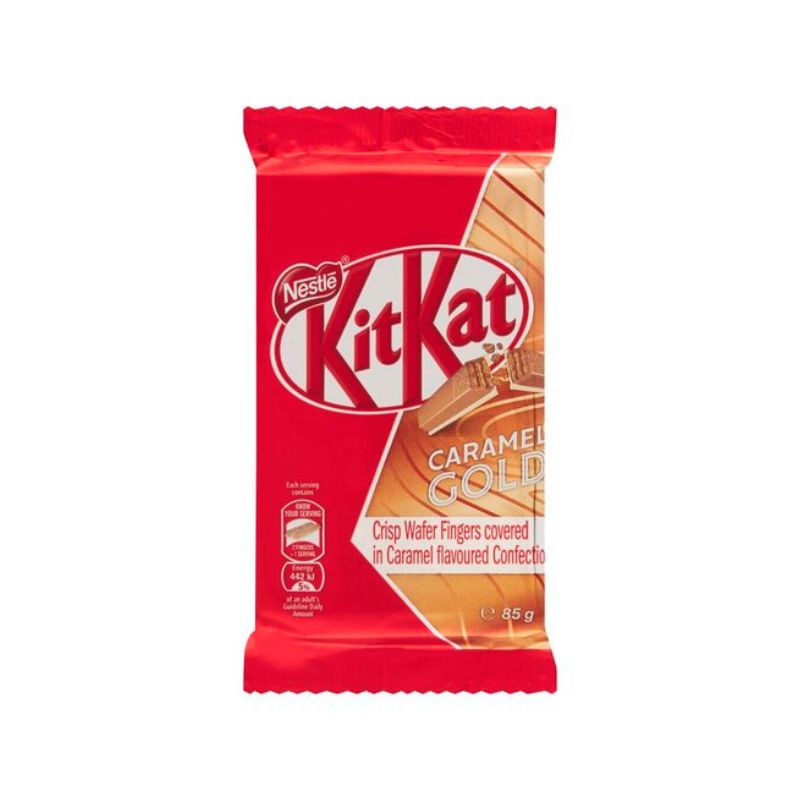 Nestle Kitkat 8 Finger Caramel Gold Chocolate Slab 85G Nkkg8F (Pack Of 24Pcs) 1 Nestle Kitkat 8 Finger Caramel Gold Chocolate Slab 85G Nkkg8F (Pack Of 24Pcs)