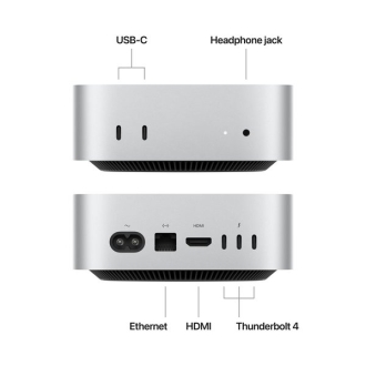 Apple Mac Mini with M4 Chip: 10 Core CPU 10 Core GPU, 256GB