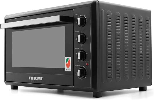 Nikai Oven Electric 100L With Rosting Function 4 Knobs Control 2200W Nt1008Rcax 90 Mins Timer Double Glass Panel Stainless Steel Heating Elements With Thermostat 7 Nikai Oven Electric 100L With Rosting Function 4 Knobs Control 2200W Nt1008Rcax 90 Mins Timer Double Glass Panel Stainless Steel Heating Elements With Thermostat