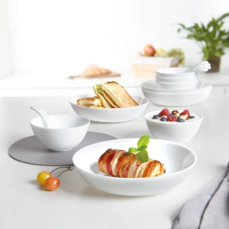 Luminarc Diwali Shell Structure Noodle Bowl 18cm Q1656 (Pack of 6Pcs)