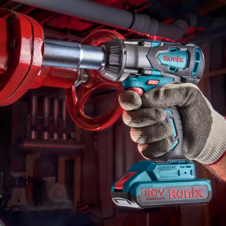 Ronix Cordless Impact Wrench Kit 3-Speed Brushless , ½” Chuck, 20V  8970k