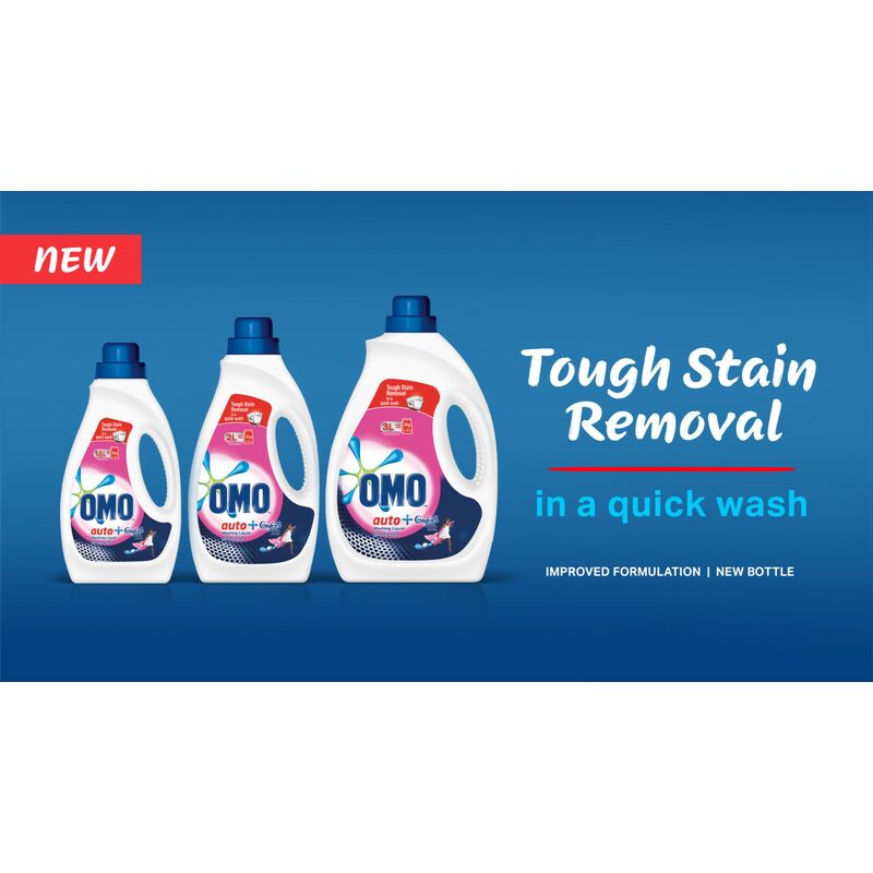 Omo Machine Wash Auto Liquid 1.5L 7 Omo Machine Wash Auto Liquid 1.5L - Set Of 3 Pcs