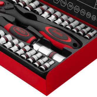 Ronix Socket Set 40Pcs Professional Spanner 3/8 Inch Box Socket Set For Car Repair RH-2641