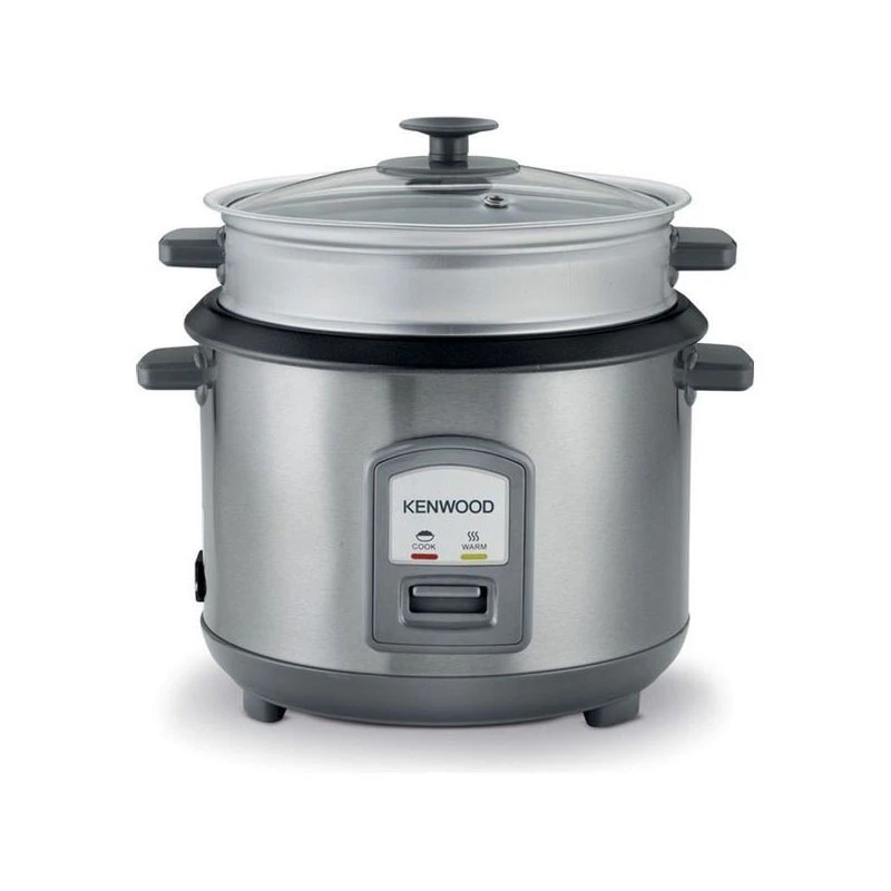 Kenwood Rice Cooker 2.8L Keep Warm Function Teflon Coated Pot 1000W Rcm71.000Ss - Glass Lid Non Stick Stainless Steel Removable Cooking With Steam Basket Pot Indicator Lights 1 Kenwood Rice Cooker 2.8L Keep Warm Function Teflon Coated Pot 1000W Rcm71.000Ss - Glass Lid Non Stick Stainless Steel Removable Cooking With Steam Basket Pot Indicator Lights