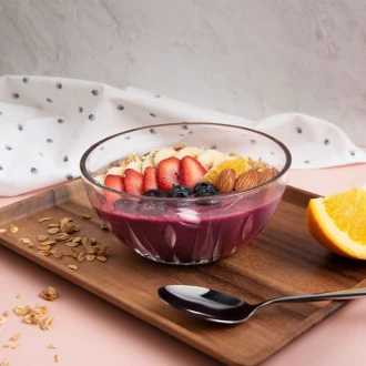 New Arrivals 7 Ocean Reya Glass Bowl 5&Quot; – Elegant Clear Glass Serving Bowl For Desserts, Fruits &Amp; Salads 1P03420