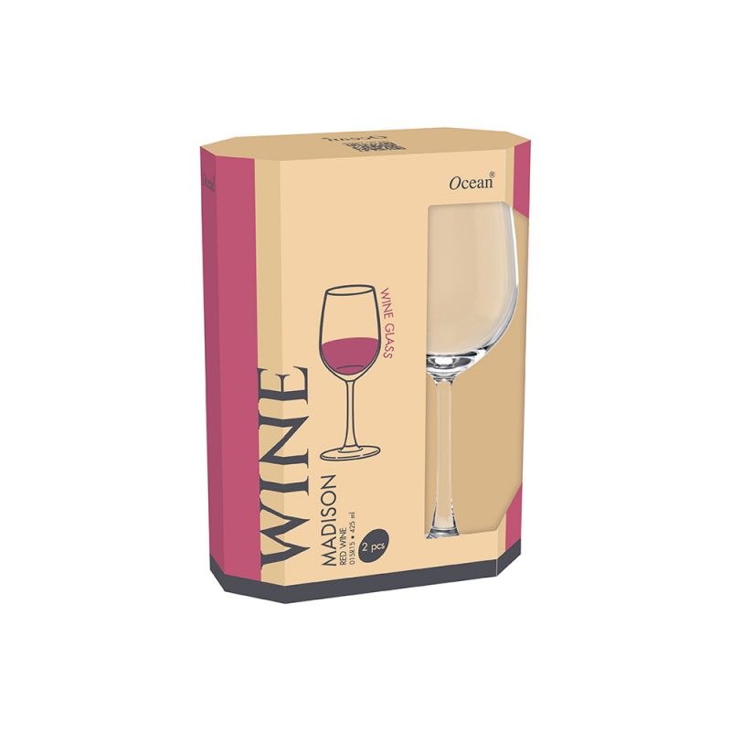 Ocean Wine Glass 6Pcs Madison Water Goblet 425Ml Fine Rim Stemware 3015R1502G0004 6 Ocean Wine Glass 6Pcs Madison Water Goblet 425Ml Fine Rim Stemware 3015R1502G0004