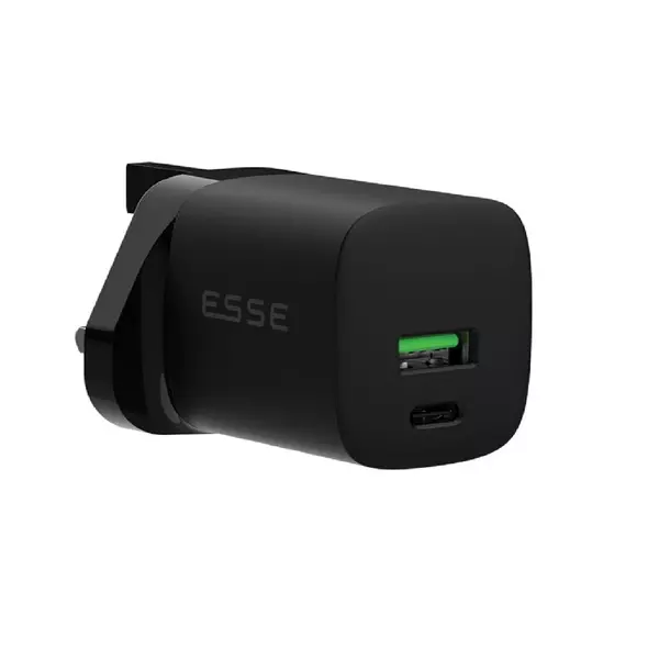 Esse Novapulse Charger Dual Port Pd Gan 30W Black Epd-30Wcbk8917 1 Esse Novapulse Charger Dual Port Pd Gan 30W Black Epd-30Wcbk8917