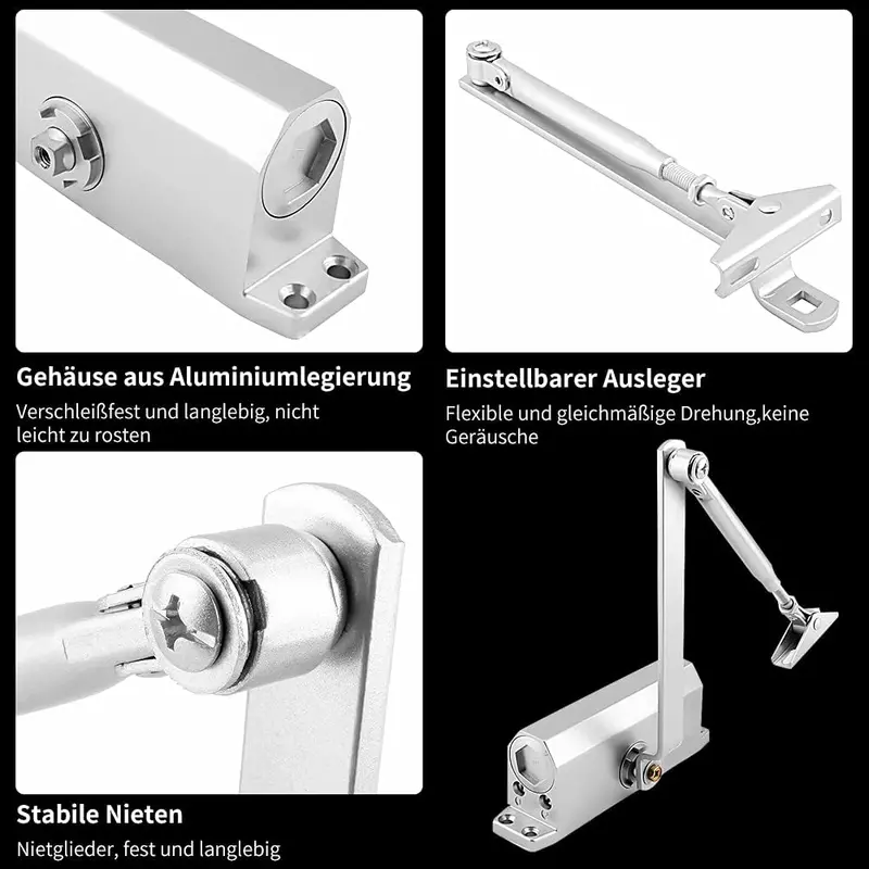Generic Adjustable Overhead Fire Rated Door Closer - 45-75 Kg Capacity, Easy Installation, Durable Aluminum Alloy For Commercial/Domestic Use. 7 Generic Adjustable Overhead Fire Rated Door Closer - 45-75 Kg Capacity, Easy Installation, Durable Aluminum Alloy For Commercial/Domestic Use.