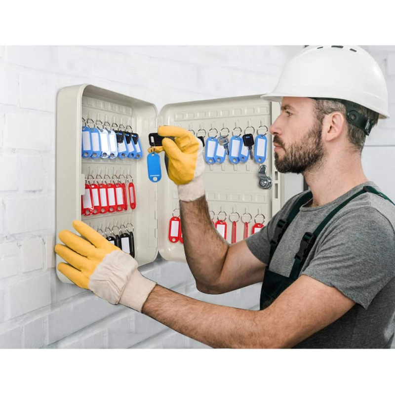 Generic Key Box Holder With Key Lock 48/50 Keys Aluminium (Keychain Included) 2 Generic Key Box Holder With Key Lock 48/50 Keys Aluminium (Keychain Included)