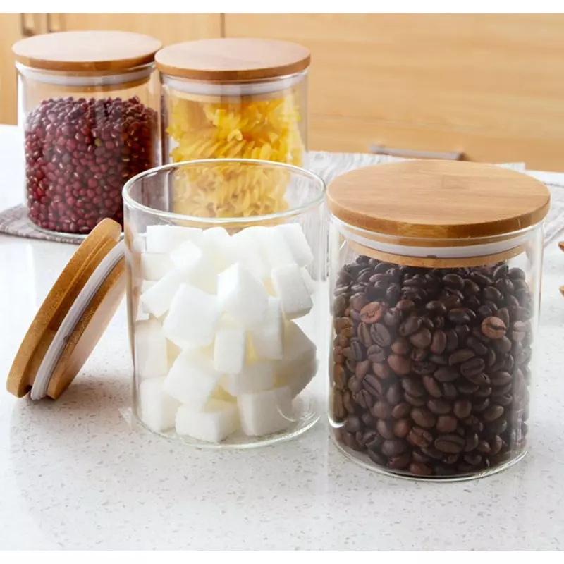 Generic Glass Jar Round With Wooden Lid 10X15Cm – Elegant Storage Container For Kitchen &Amp; Home R1015(1-28) 7 Generic Glass Jar Round With Wooden Lid 10X15Cm – Elegant Storage Container For Kitchen &Amp; Home R1015(1-28)