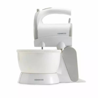 Kenwood Hand Mixer 5 Speed with Turbo Function 300w Hmp22.000wh - 2 Beaters For Eggs And Cream And 2 Hooks For Mixing Dough 5 Speeds With Turbo Function