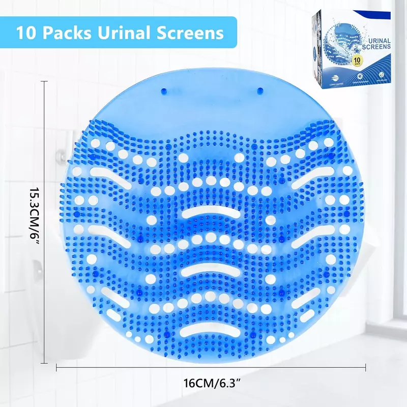 Urinal Screen Mat Deodorizer, Urinal Screen Anti-Splash With Easy Fit &Amp; Multiple Use For Toilet,Bathroom,Restaurants,Offices,Schools,Hotels (Pack Of 10) 2 Urinal Screen Mat Deodorizer, Urinal Screen Anti-Splash With Easy Fit &Amp; Multiple Use For Toilet,Bathroom,Restaurants,Offices,Schools,Hotels (Pack Of 10)