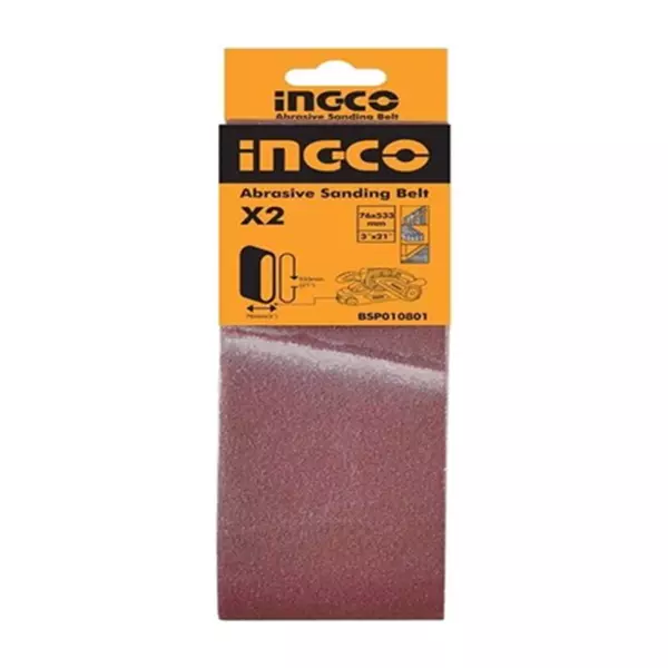 Ingco Abrasive Sanding Belt 3&Quot; Pack Of 2 Bsp010801 1 Ingco Abrasive Sanding Belt 3&Quot; Pack Of 2 Bsp010801