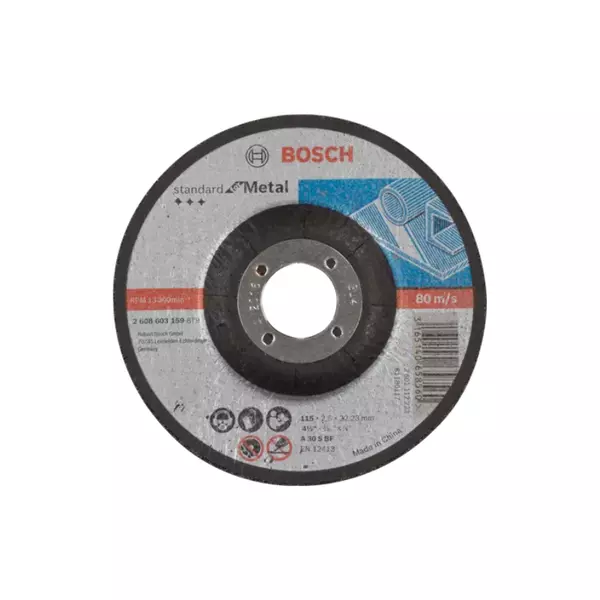 Bosch Cutting Disc 115 X 22.23 X 2.5Mm For Metal 2608603159 1 Bosch Cutting Disc 115 X 22.23 X 2.5Mm For Metal 2608603159