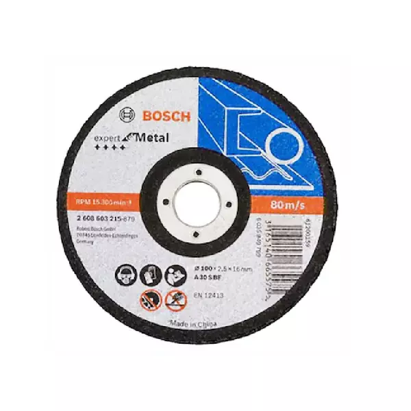 Bosch Standard For Metal Straight Cutting Disc 100 X 16 X 1.2Mm 2608603215 1 Bosch Standard For Metal Straight Cutting Disc 100 X 16 X 1.2Mm 2608603215