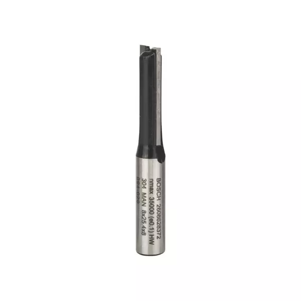 Bosch Straight Bit 8Mm, 8 X 25.4 X 56Mm 2608628372 1 Bosch Straight Bit 8Mm, 8 X 25.4 X 56Mm 2608628372